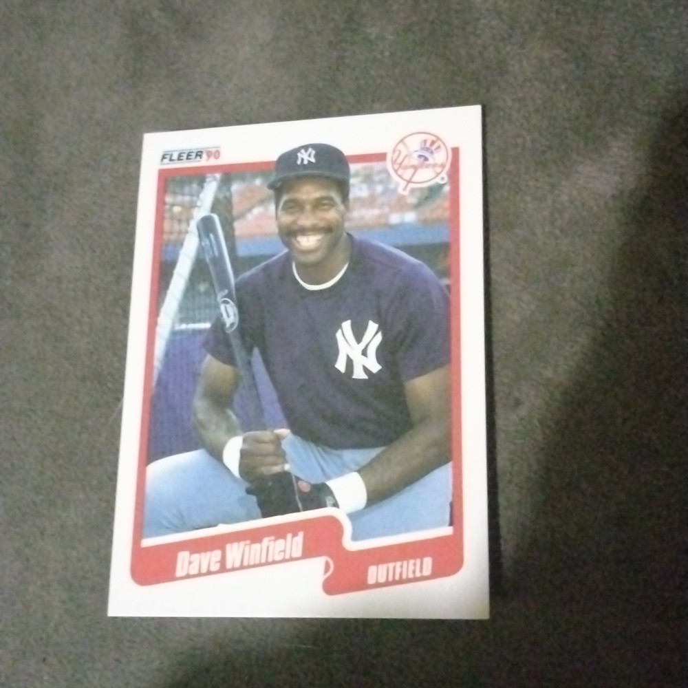 1990 fleer Dave Winfield mint condition. New York Yankees